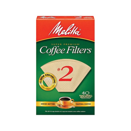 MELITTA Coffee Filter #2Brn 40Ct 612412